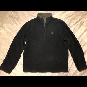Brooks Brothers Jacket Black Medium Fleece